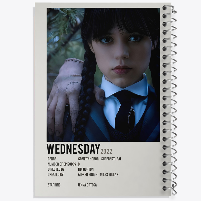 دفتر مشق 50 برگ خندالو طرح ونزدی (Wednesday) کد F13235