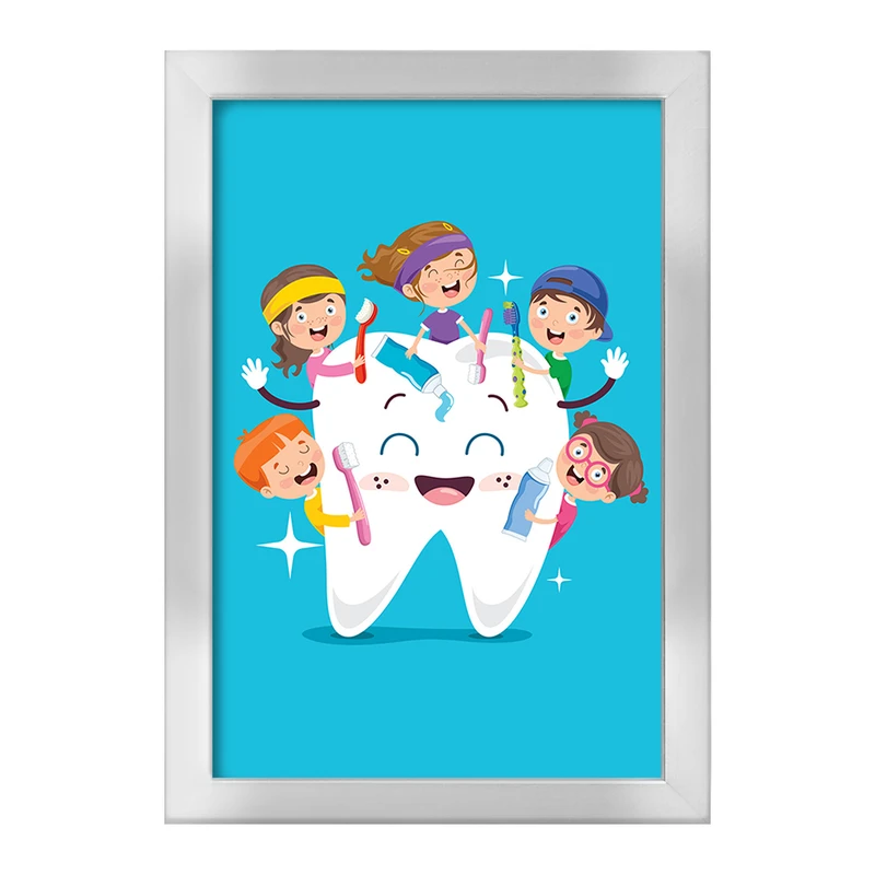 تابلو خندالو طرح دندان و دندانپزشکی کودکانه کد 27785