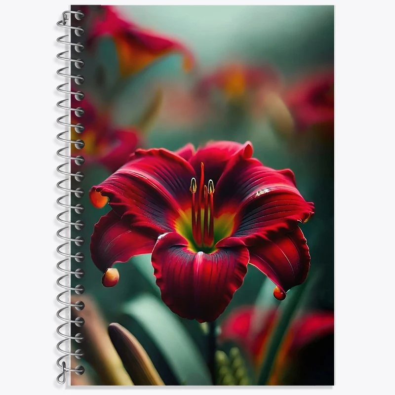 دفتر لغت 50 برگ خندالو طرح گل کد F12684