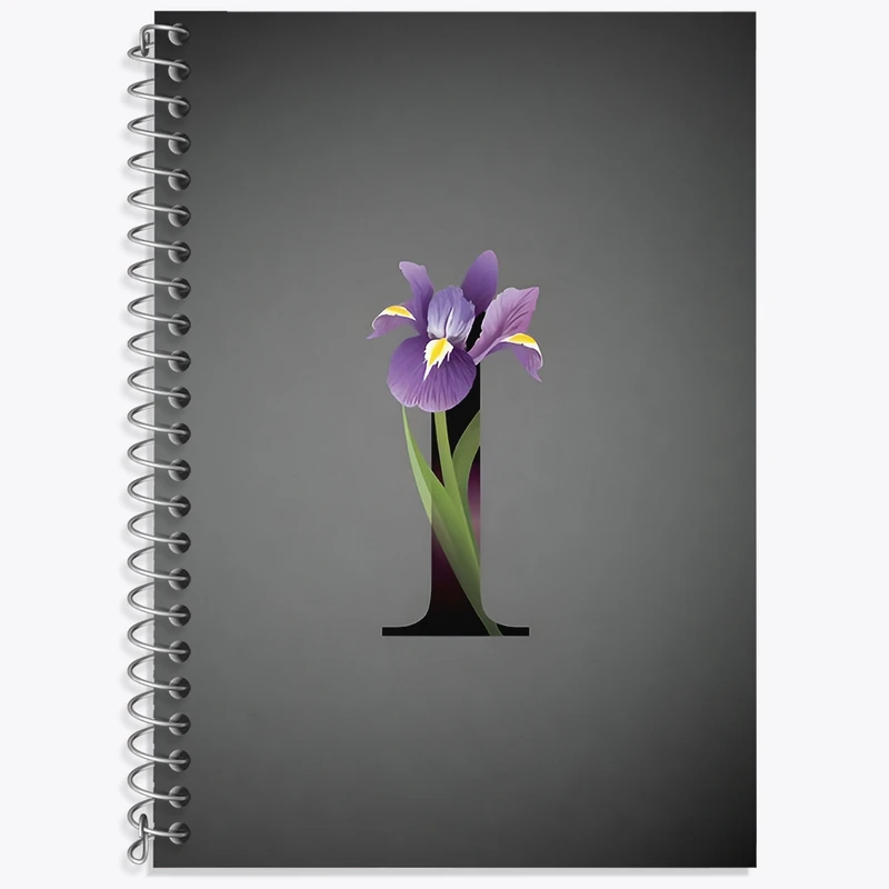 دفتر زبان 50 برگ خندالو مدل سه خط طرح حرف I کد F4321