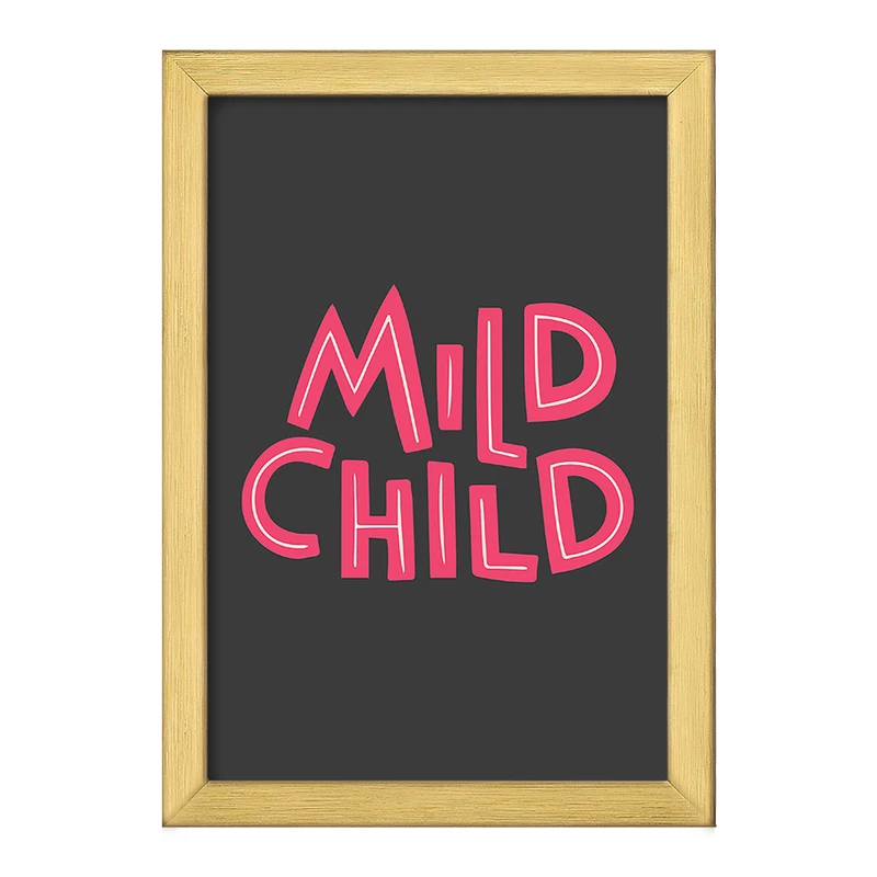 تابلو خندالو طرح Mild Child کد F11466