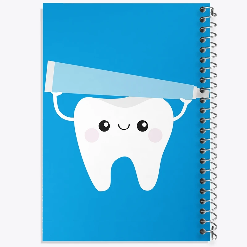 دفتر طراحی 50 برگ خندالو طرح دندان و دندان پزشکی کودکانه کد 36741