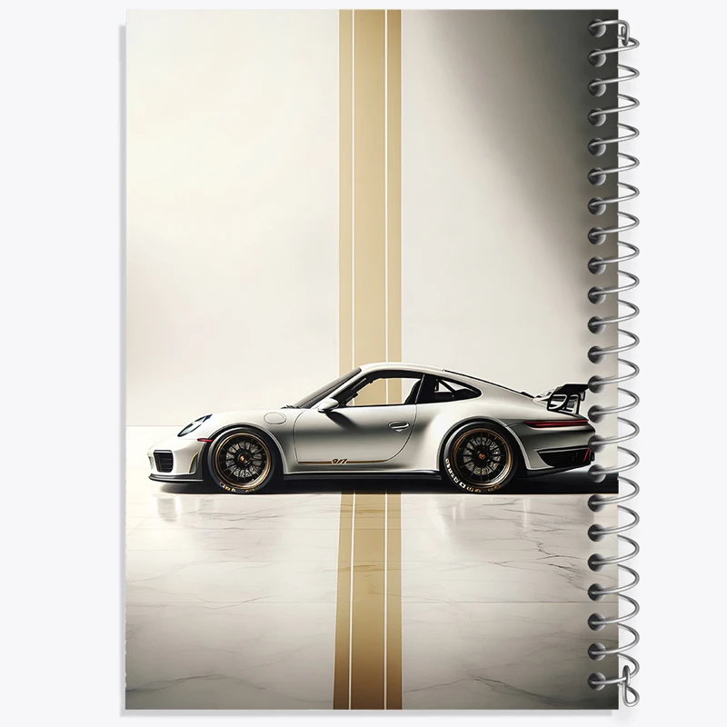 دفتر نقاشی 50 برگ خندالو طرح ماشین پورشه کد F10382