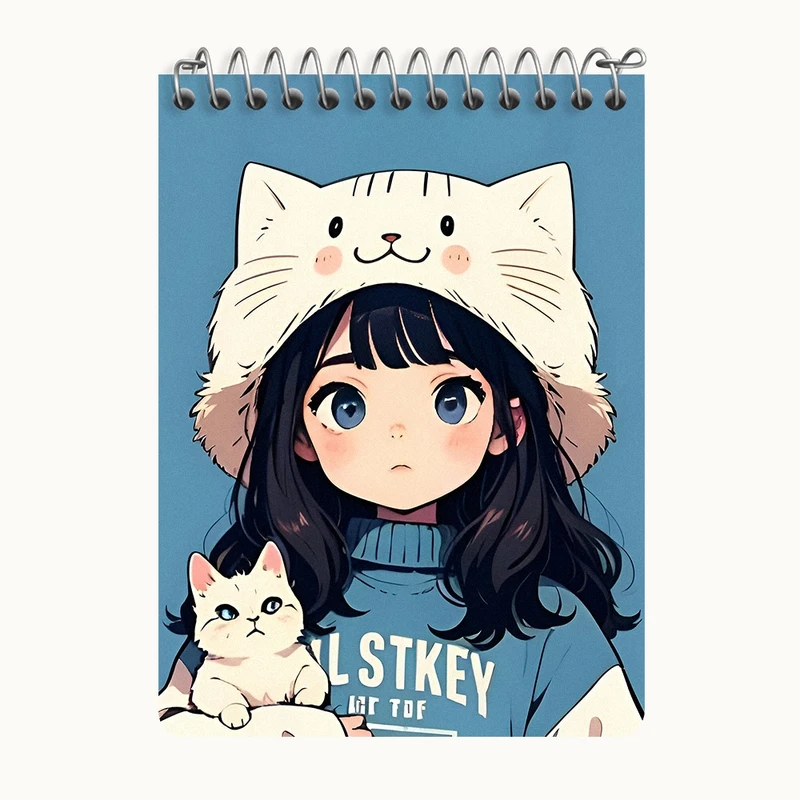 دفتر یادداشت 50 برگ خندالو طرح دخترانه کد N2981