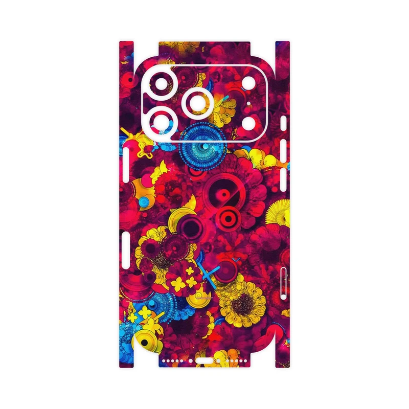 برچسب پوششی ماهوت مدل Vector Flower Garden Digital Art-FullSkin مناسب برای گوشی موبایل اپل iPhone 17 Pro