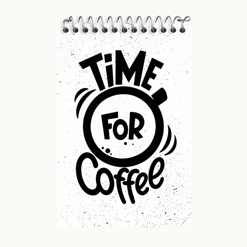 دفتر یادداشت 50 برگ خندالو طرح قهوه (COFFEE) کد F11875