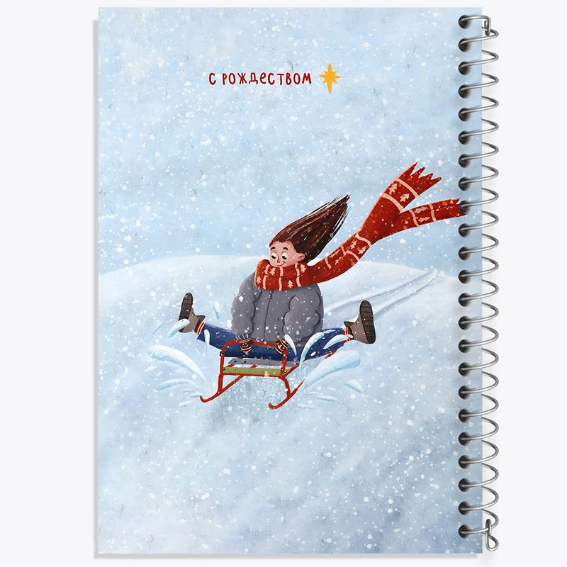 دفتر مشق 100 برگ خندالو طرح سورتمه سواری کد F10563