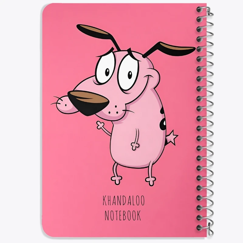 دفتر یادداشت 50 برگ خندالو طرح سگ ترسو شجاع (Courage The Cowardly Dog) کد N9573