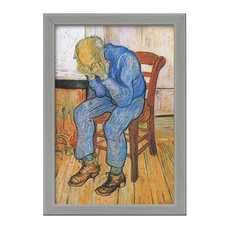 تابلو خندالو طرح نقاشی در دروازه ابدیت اثر ونسان ونگوگ کد F12228