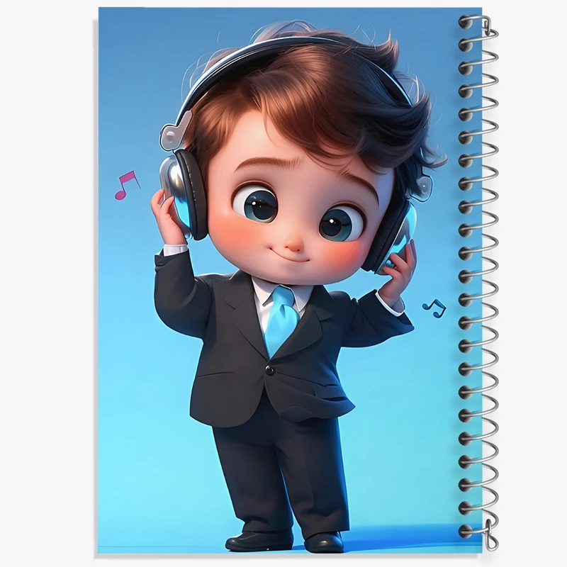 دفتر طراحی 50 برگ خندالو طرح پسر بامزه کد F9911