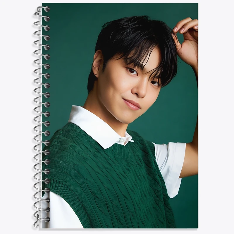 دفتر زبان 50 برگ خندالو مدل سه خط طرح کیم وو سونگ کد F11165