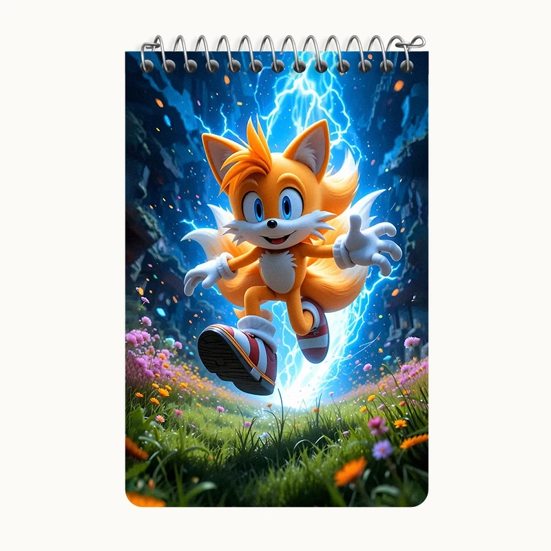 دفتر یادداشت 50 برگ خندالو طرح سونیک (Sonic) کد F12646
