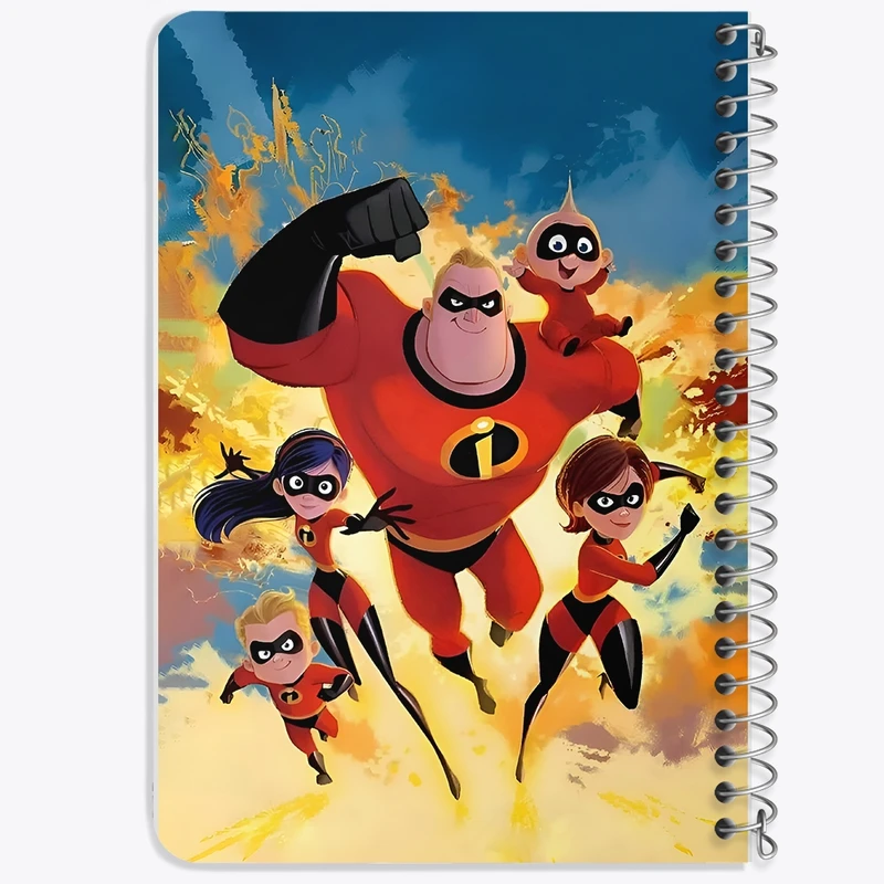 دفتر یادداشت 50 برگ خندالو طرح شگفت انگیزان (The Incredibles) کد N3788