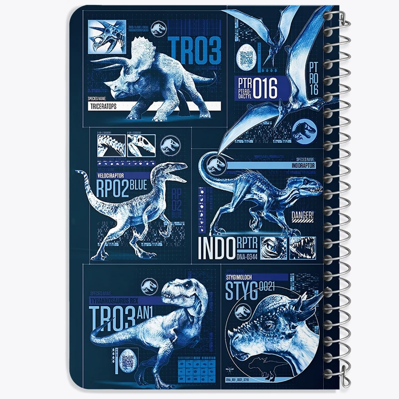 دفتر یادداشت 50 برگ خندالو طرح دایناسور (Dino) کد F13767