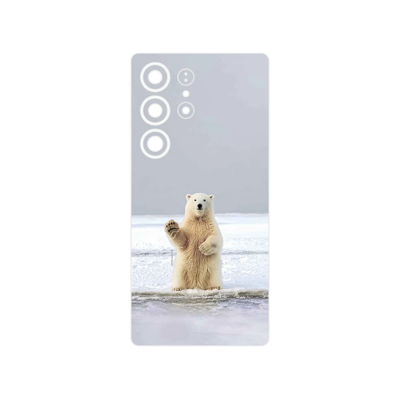 برچسب پوششی ماهوت مدل Polar_bear مناسب برای گوشی موبایل سامسونگ Galaxy S25 Ultra