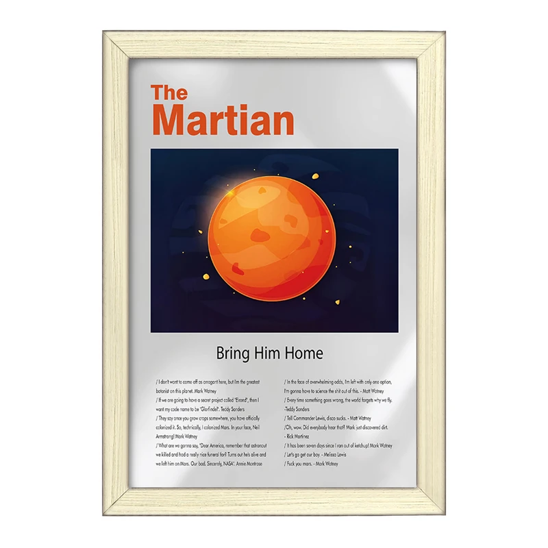 تابلو خندالو طرح مریخی (The Martian) کد F13856