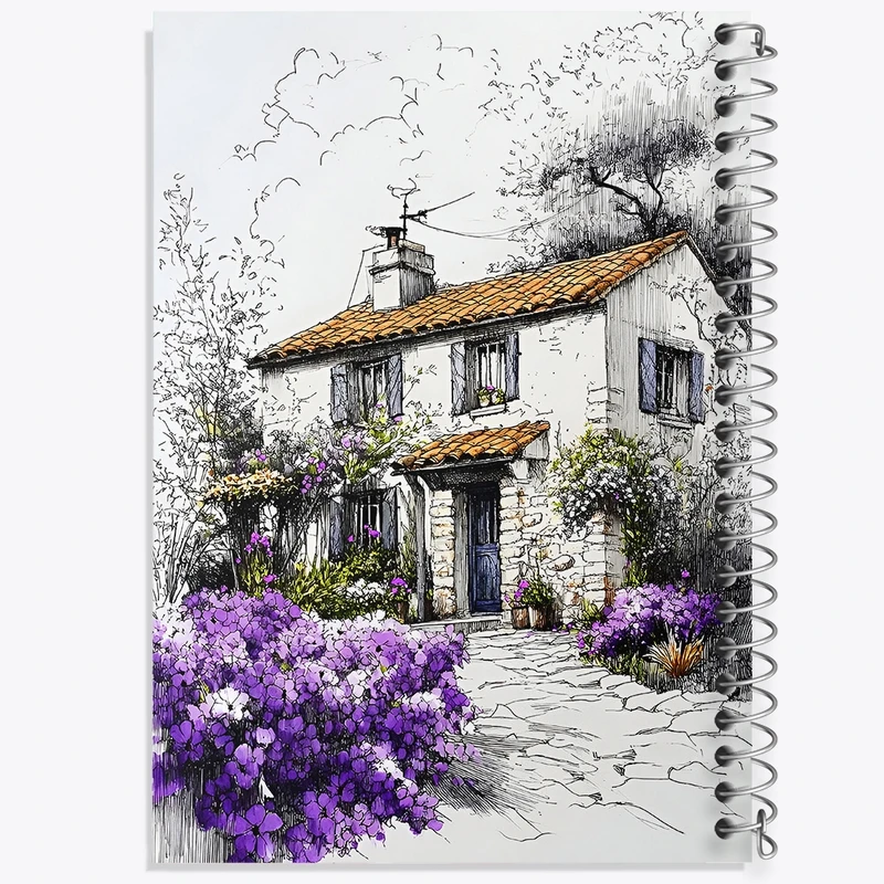 دفتر لیست خرید 50 برگ خندالو طرح نقاشی خانه کد N9390