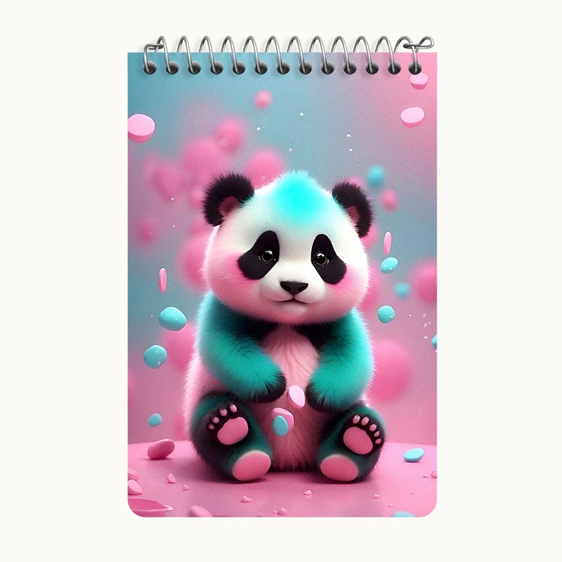 دفتر یادداشت 50 برگ خندالو طرح پاندا کیوت کد F7194