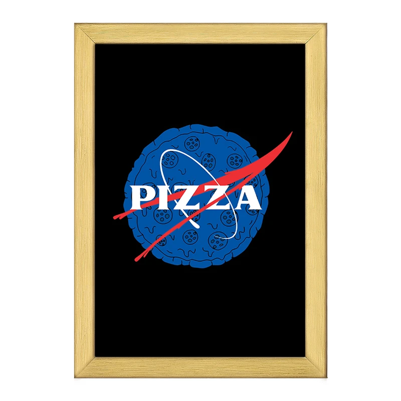 تابلو خندالو طرح ناسا و پیتزا کد F11579