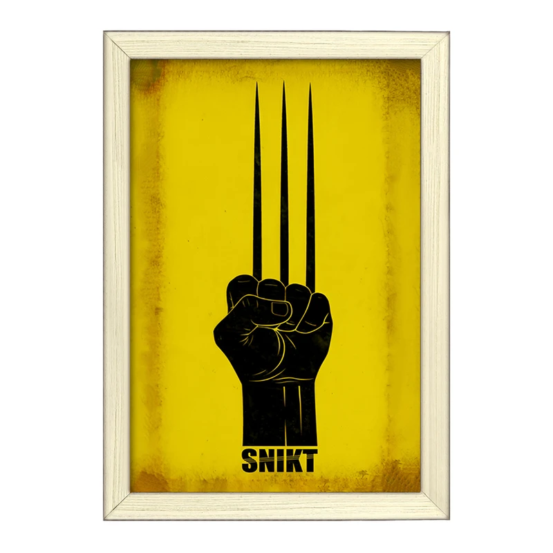 تابلو خندالو طرح Snikt کد F10343