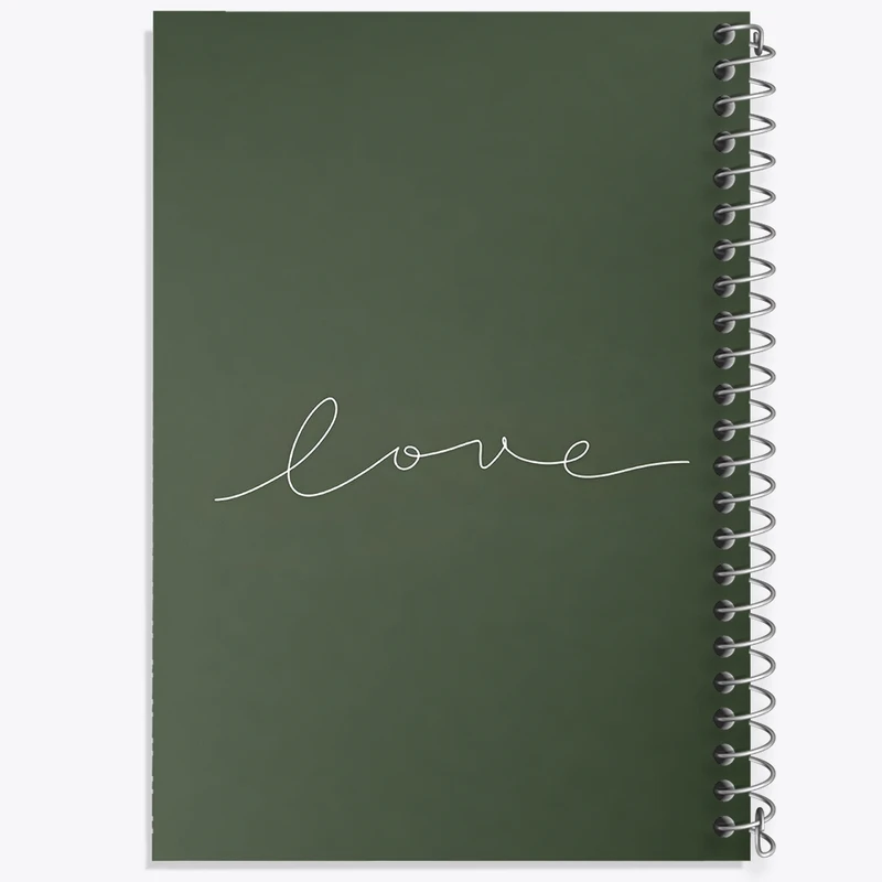 دفتر ژورنال نویسی 50 برگ خندالو مدل نقطه ای طرح Love کد F3658