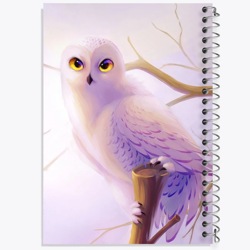 دفتر ژورنال نویسی 50 برگ خندالو مدل نقطه ای طرح جغد زیبا کد N8877