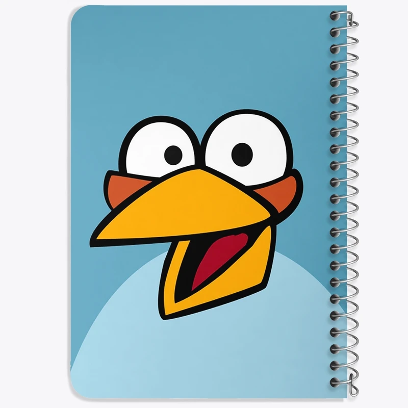 دفتر یادداشت 50 برگ خندالو طرح پرندگان خشمگین Angry Birds کد 13855