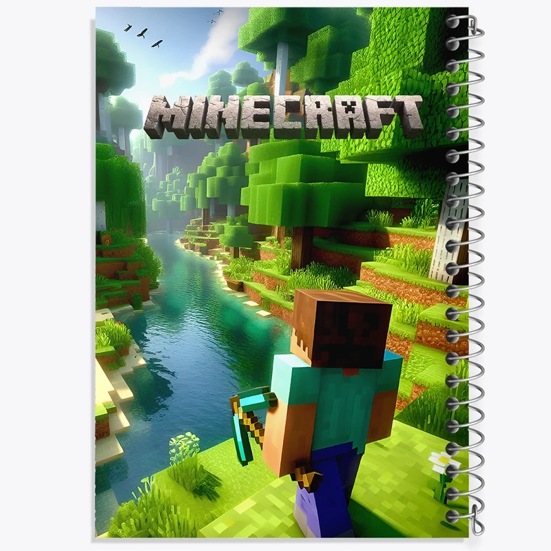 دفتر لیست خرید 50 برگ خندالو طرح ماینکرافت (Minecraft) کد F14089