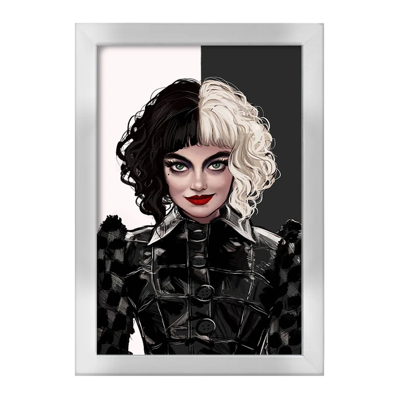 تابلو خندالو طرح کروئلا Cruella  کد 10750