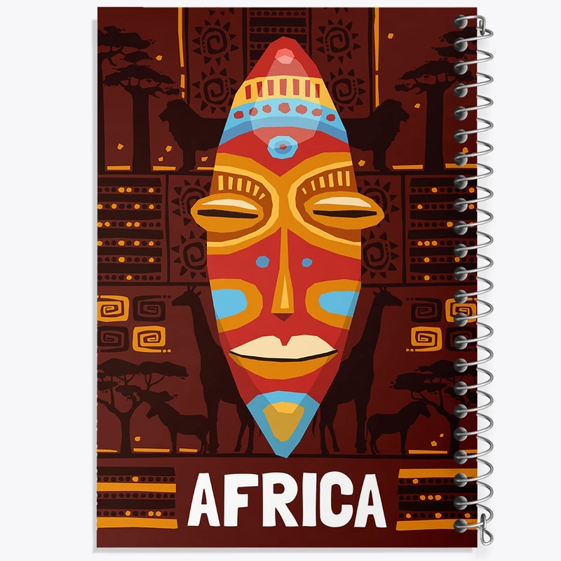 دفتر طراحی 50 برگ خندالو طرح آفریقا Africa کد 29833
