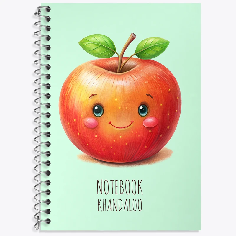دفتر نت موسیقی 50 برگ خندالو طرح سیب سرخ بامزه کد N7783