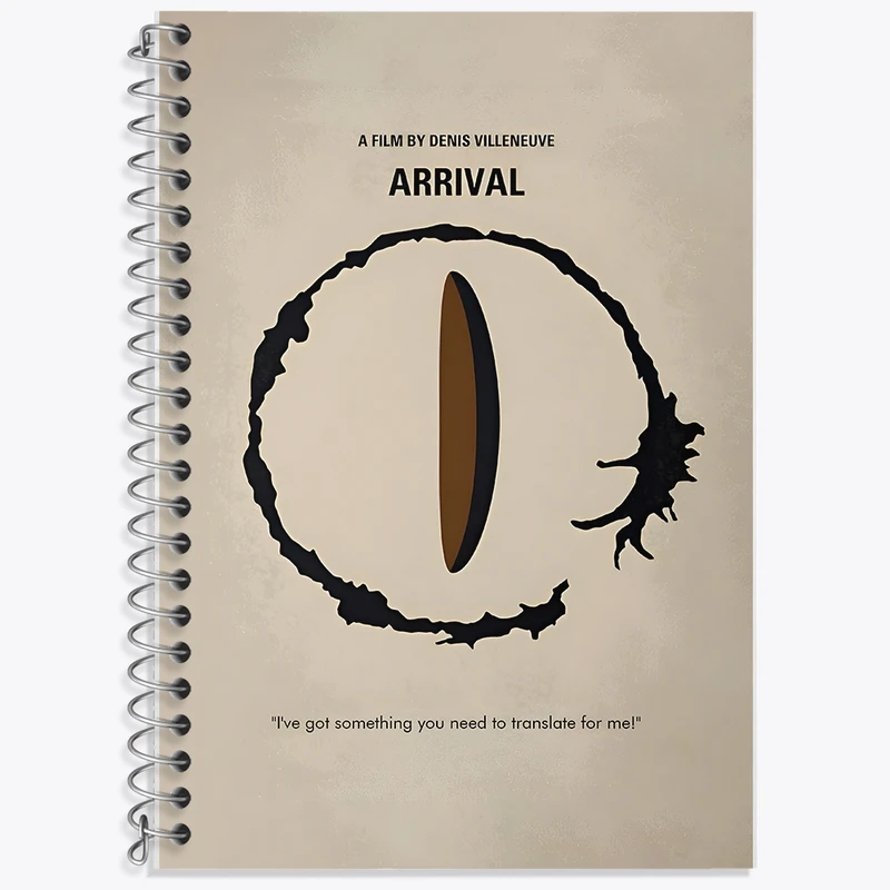 دفتر لغت 50 برگ خندالو طرح فیلم ورود (Arrival) کد F13858