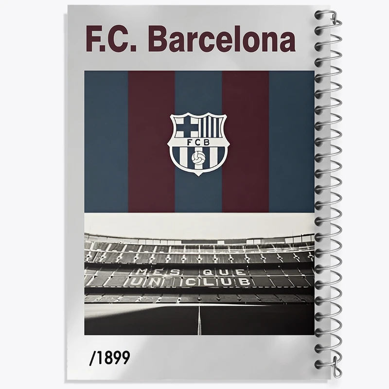 دفتر لیست خرید 50 برگ خندالو طرح بارسلونا (Barcelona) کد F13870