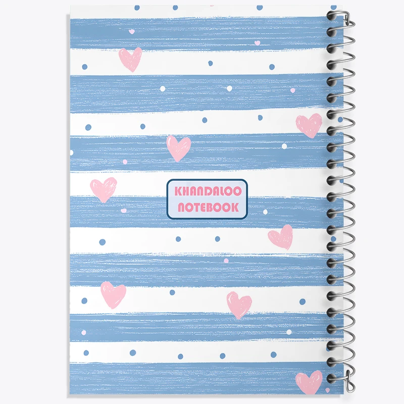 دفتر نقاشی 50 برگ خندالو طرح پترن قلبی کد N7353