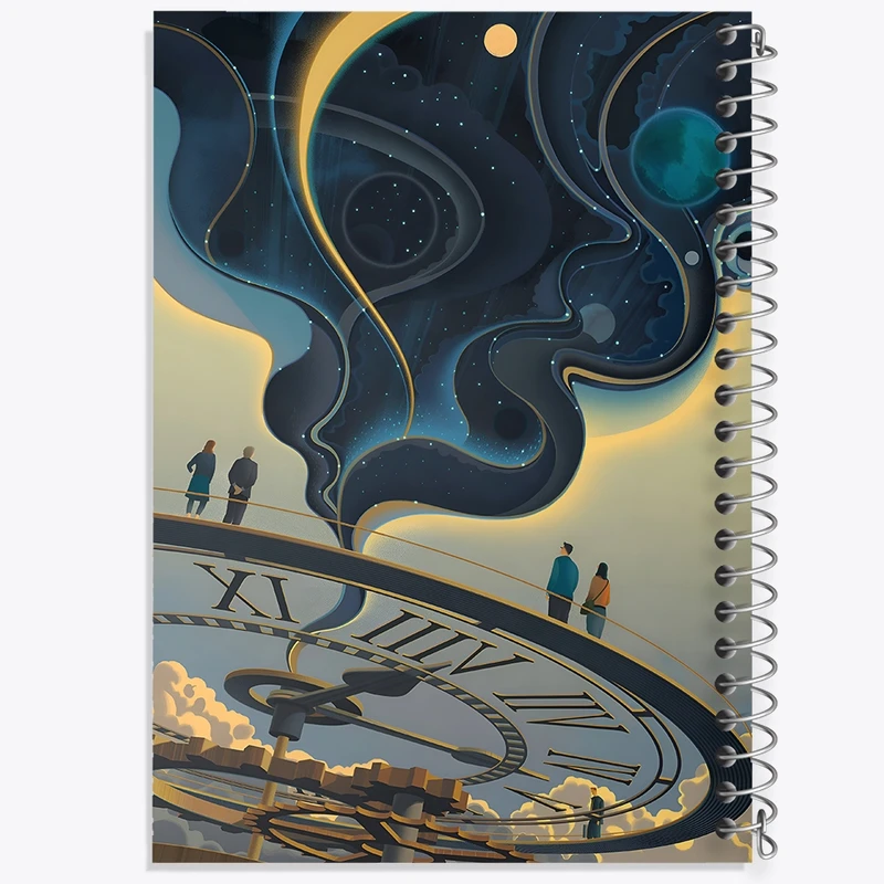 دفتر طراحی 50 برگ خندالو طرح زمان کد F10624