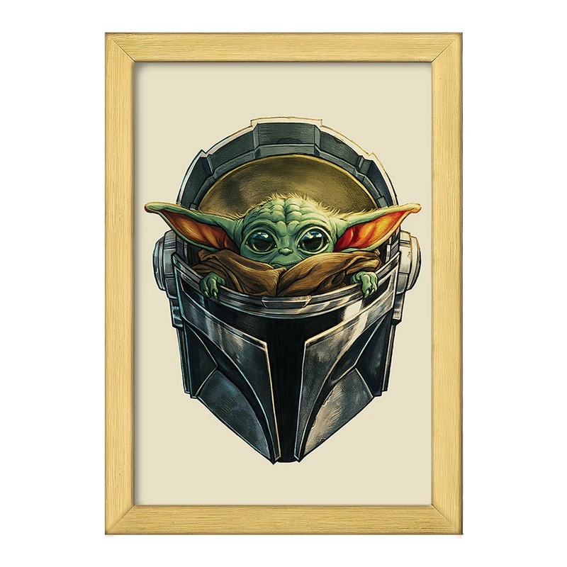 تابلو خندالو طرح یودا سریال جنگ ستارگان کد 26072