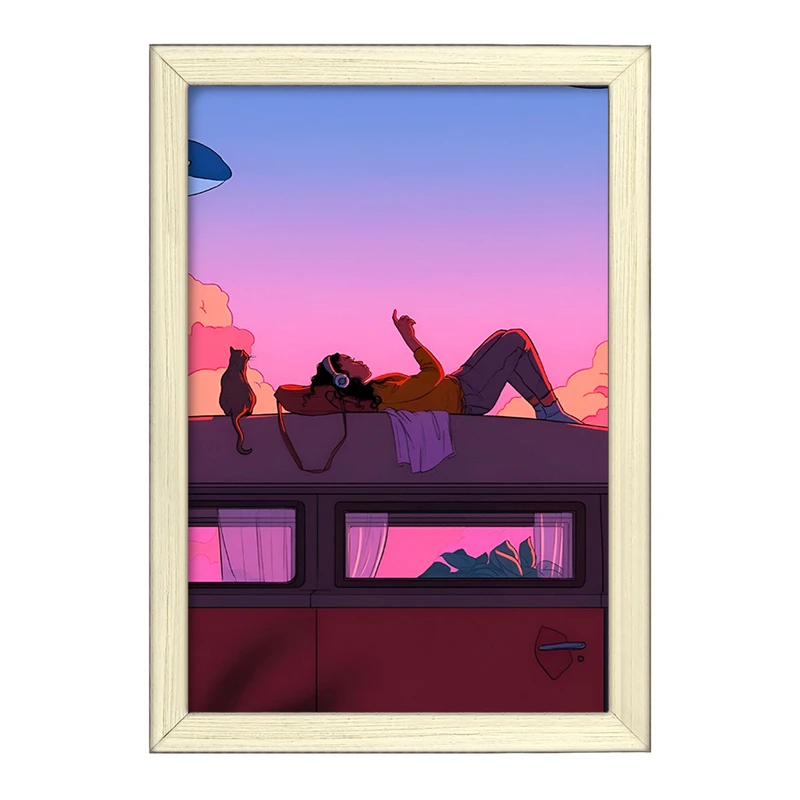 تابلو خندالو طرح چند دقیقه آرامش کد F4706