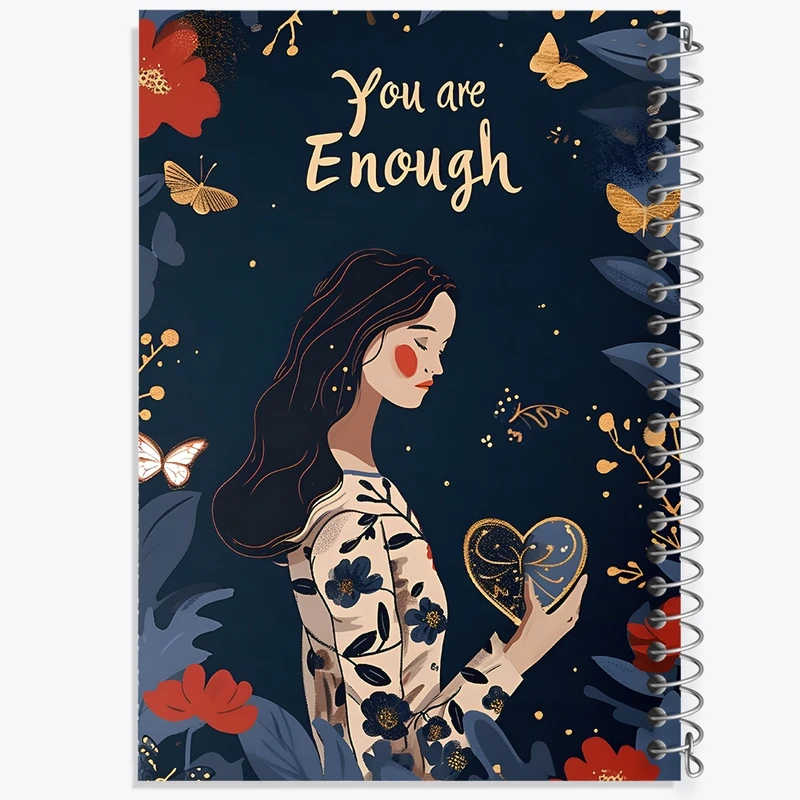 دفتر شطرنجی 50 برگ خندالو طرح You Are Enough کد F10560