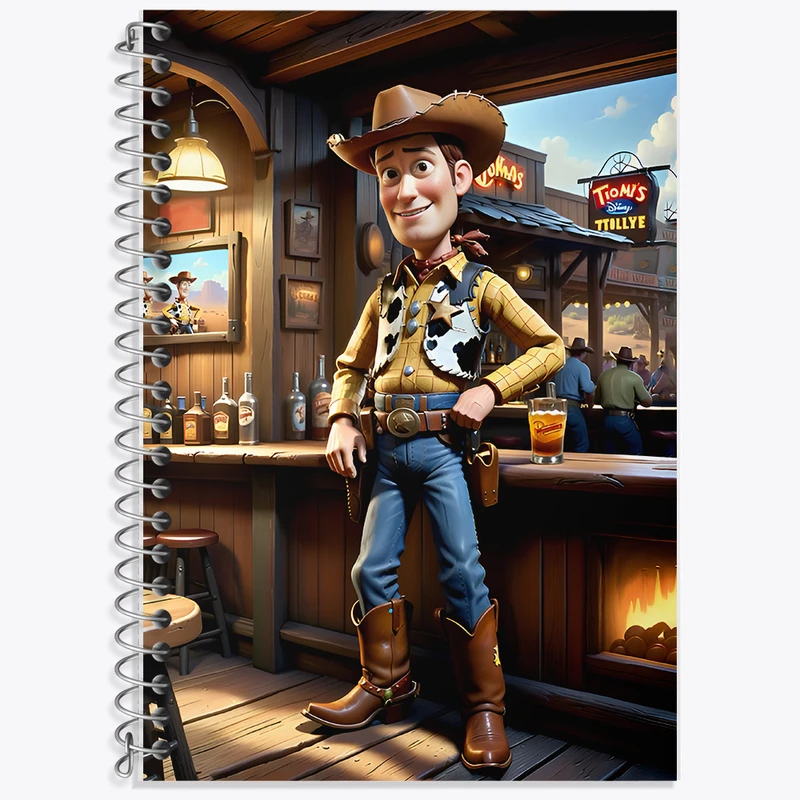 دفتر زبان 50 برگ خندالو مدل دو خط طرح داستان اسباب بازی ها کد F11718