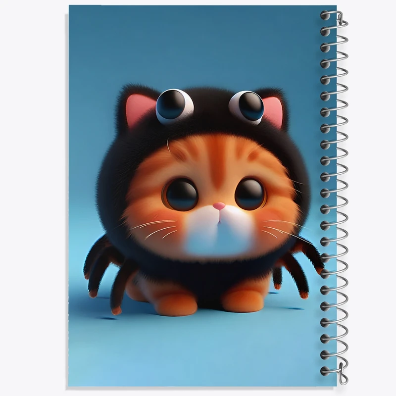 دفتر شطرنجی 50 برگ خندالو طرح گربه کوچولو کد F8555