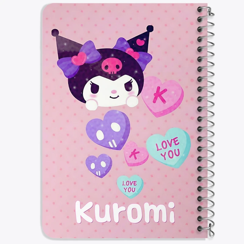 دفتر یادداشت 50 برگ خندالو طرح کرومی (Kuromi) کد N9069