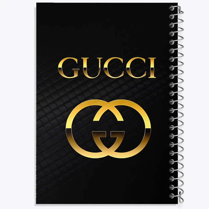 دفتر مشق 100 برگ خندالو طرح برند گوچی (Gucci brand) کد N7923