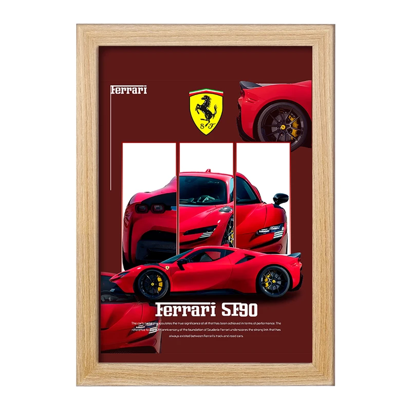 تابلو خندالو طرح فراری (Ferrari) کد F13634