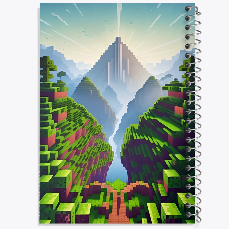 دفتر مشق 50 برگ خندالو طرح ماینکرافت (Minecraft) کد F3526