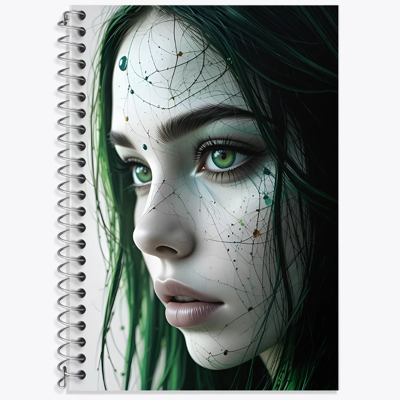 دفتر زبان 50 برگ خندالو مدل دو خط طرح دخترانه کد F11699