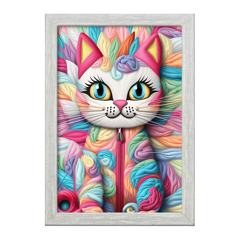 تابلو خندالو طرح گربه (Cat) کد F2068