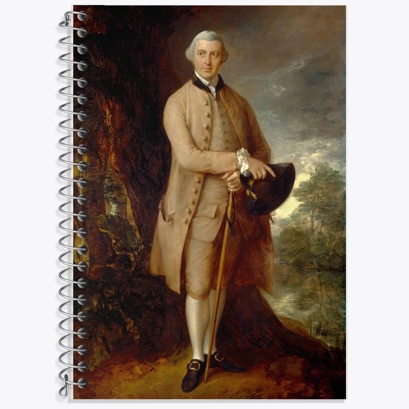 دفتر لغت 50 برگ خندالو طرح نقاشی ویلیام جانستون اثر توماس گینزبرو کد F12491