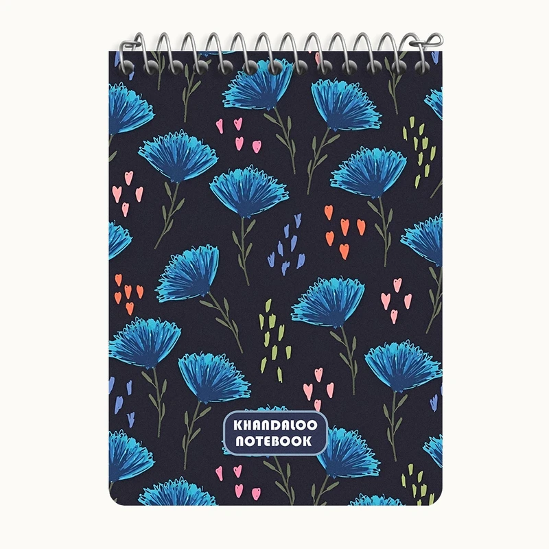 دفتر یادداشت 50 برگ خندالو طرح پترن گل گلی کد N6080