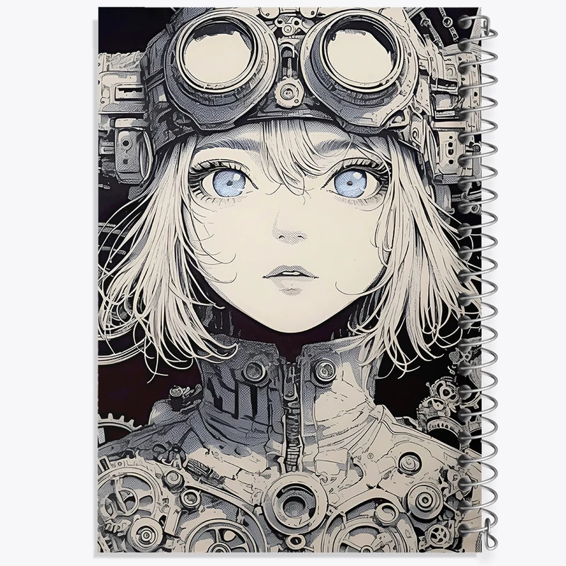 دفتر شطرنجی 50 برگ خندالو طرح دختر چشم رنگی کد F9091