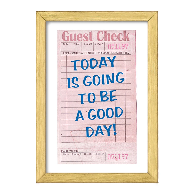 تابلو خندالو طرح Today Is Going To Be A Good Day کد F11900